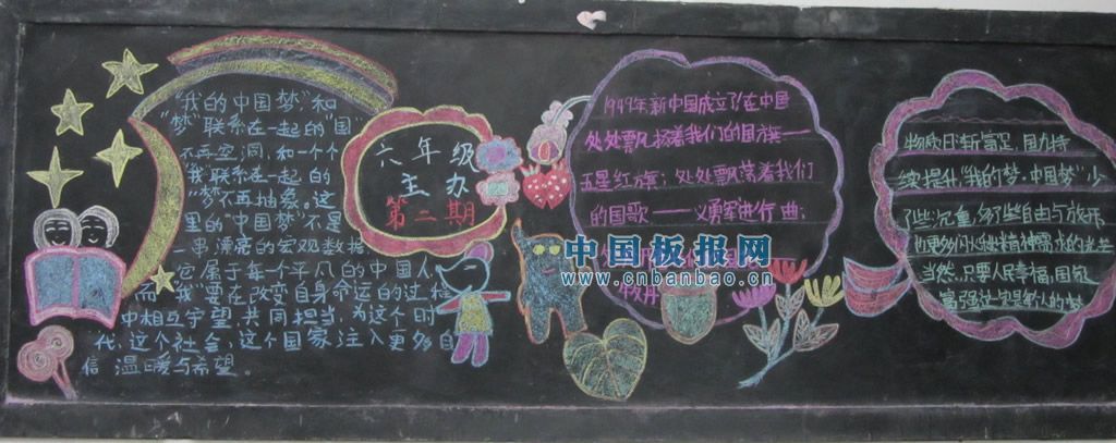 我的中国梦黑板报图片