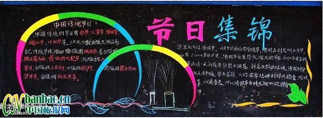中国传统节日黑板报：节日集锦