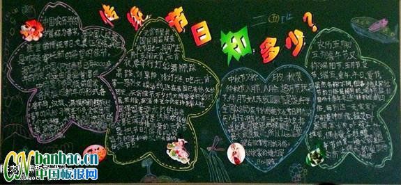 “中国传统节日”主题黑板报设计大赛作品欣赏_共8张