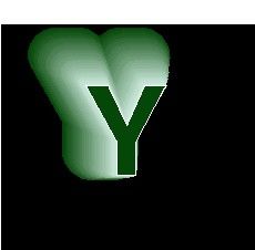 中国板报网一周年庆特别奉献之绿黑风格主题字母Y