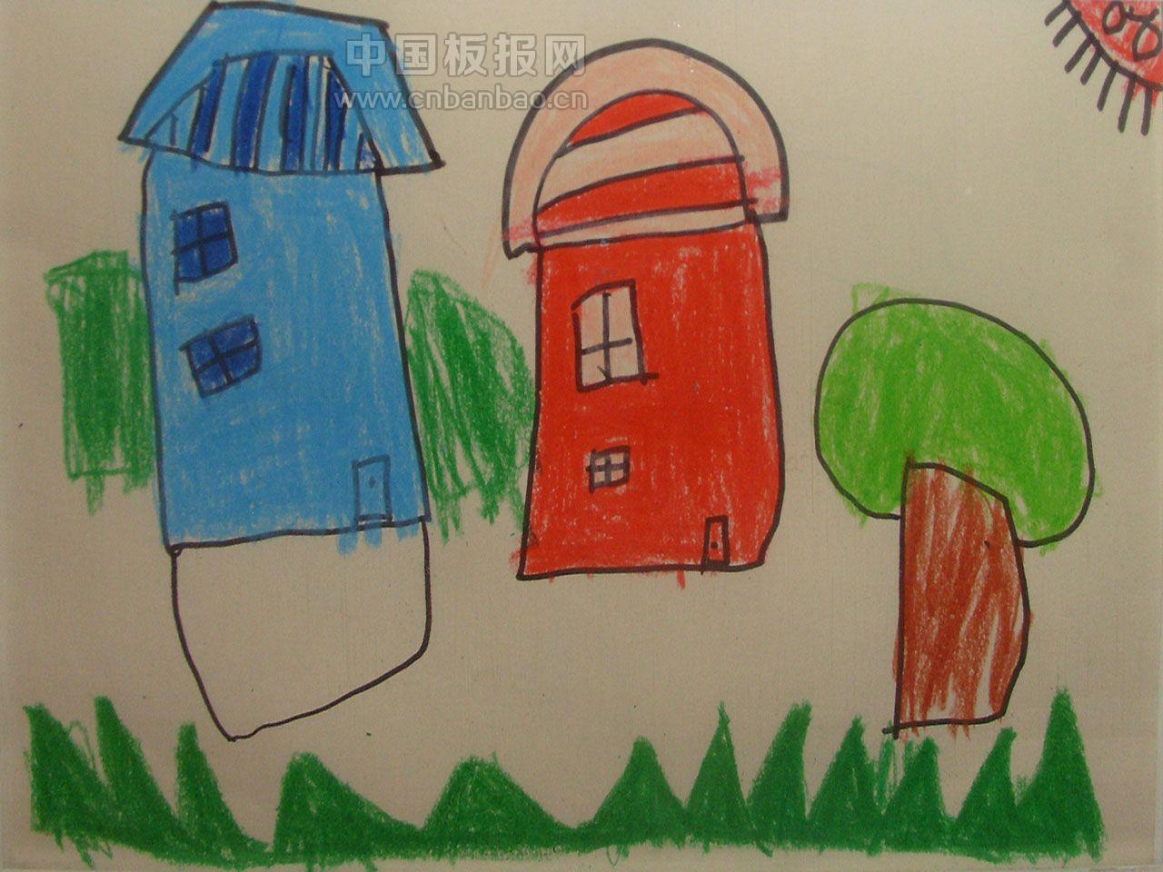 关于房子的儿童画图片大全【57幅】-露西学画画