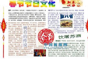春节节日文化小报