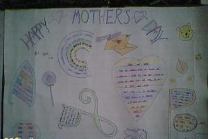 母亲节英语手抄报-happy mother's day