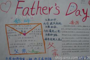 Father's Day手抄报