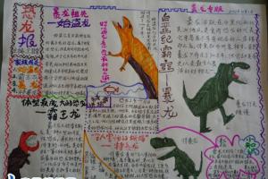 恐龙小报版面设计图