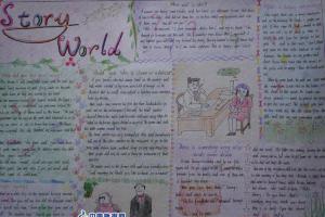Story World hand-copied  news paper