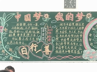 中国梦 我的梦小学黑板报