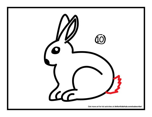 兔子简笔画步骤图10