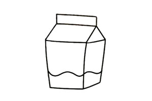 牛奶盒子简笔画