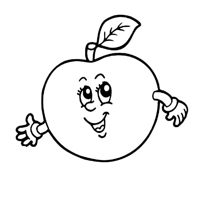 苹果简笔画图片 可爱卡通苹果怎么画