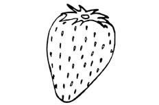草莓简笔画图片 草莓怎么画