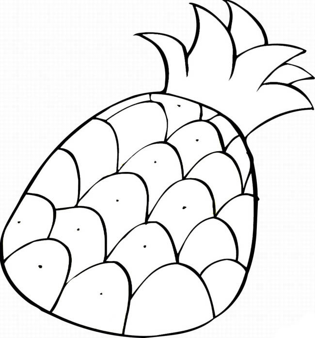 菠萝简笔画图片大全 菠萝怎么画