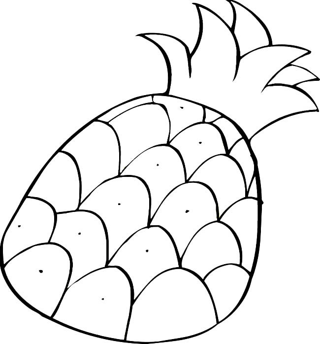 菠萝水果简笔画 菠萝怎么画