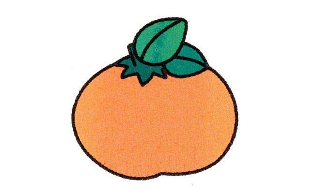 橘子简笔画步骤图片 桔子怎么画