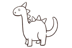 恐龙简笔画图片 恐龙怎么画