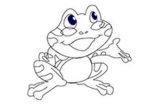 可爱青蛙简笔画图片 卖萌的青蛙怎么画