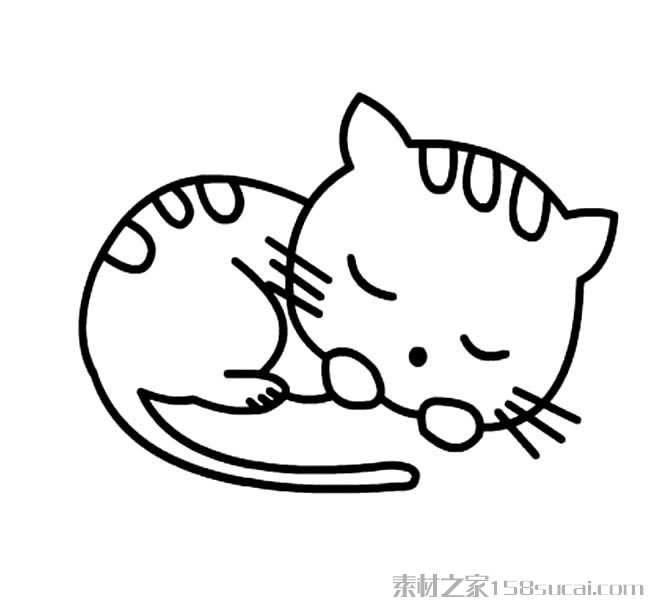可爱小猫咪怎么画 可爱小猫咪简笔画图片