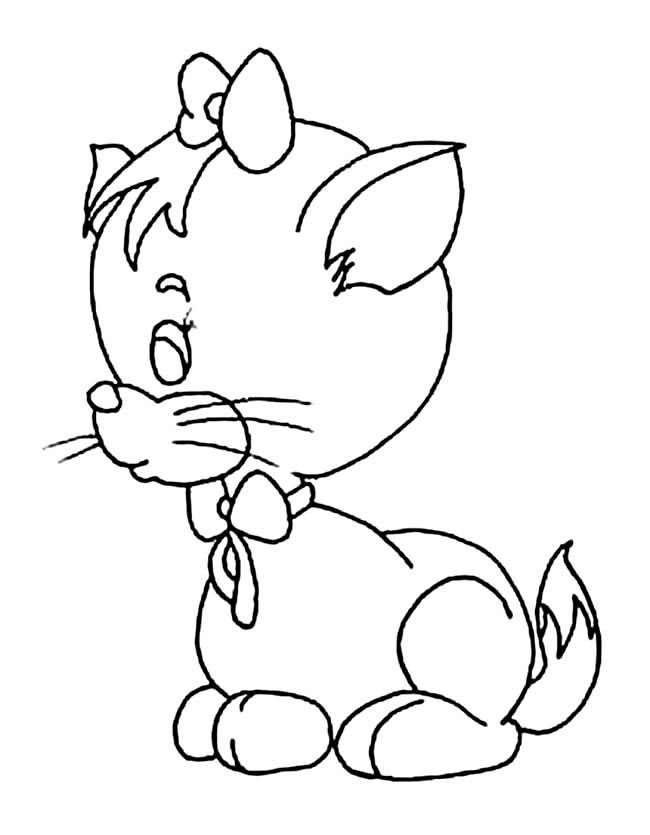 猫简单画 卡通猫简笔画图片