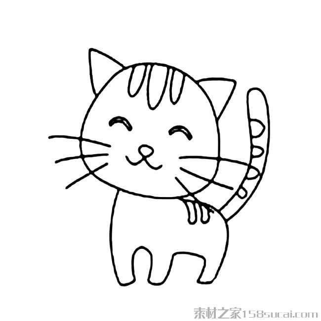 猫咪简笔画_可爱小猫咪简笔画图片