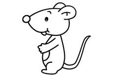 卡通老鼠简笔画_可爱小老鼠简笔画图片