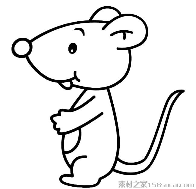 可爱小老鼠简笔画图片 卖萌小老鼠怎么画