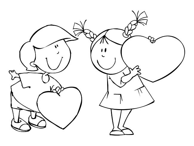 卡通男女怎么画 可爱卡通小情侣简笔画图片