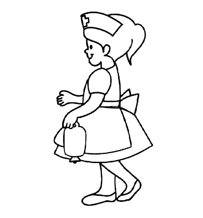 美女护士简笔画图片 护士怎么画