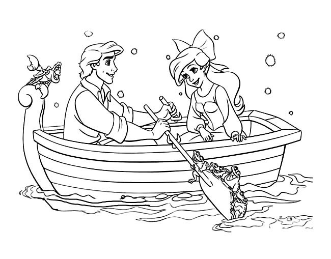 王子和公主划船简笔画图片 王子和公主怎么画