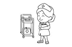 护士人物简笔画图片 护士人物怎么画