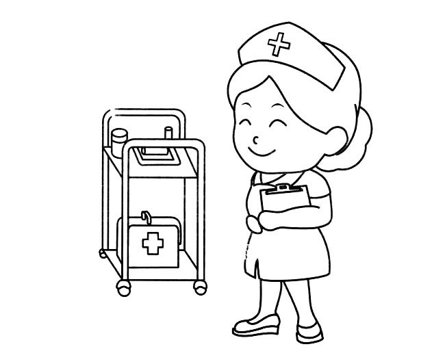 护士人物简笔画图片 护士人物怎么画