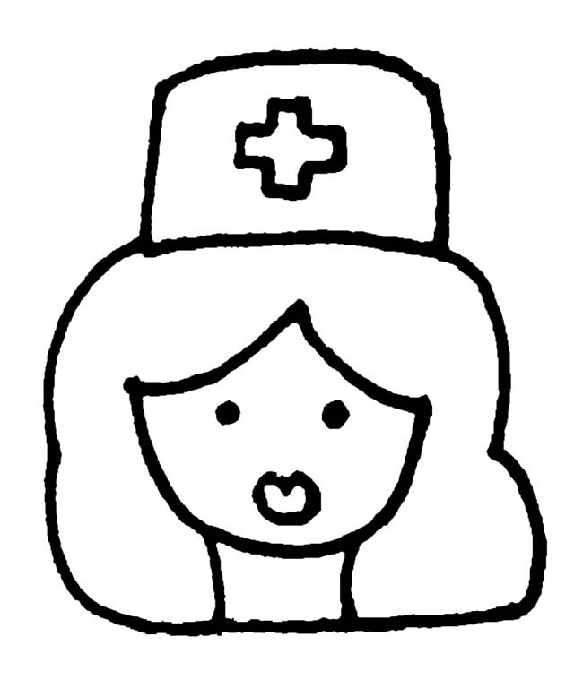 护士头像简笔画图片 护士头像怎么画