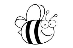 胖胖的蜜蜂简笔画图片 蜜蜂怎么画