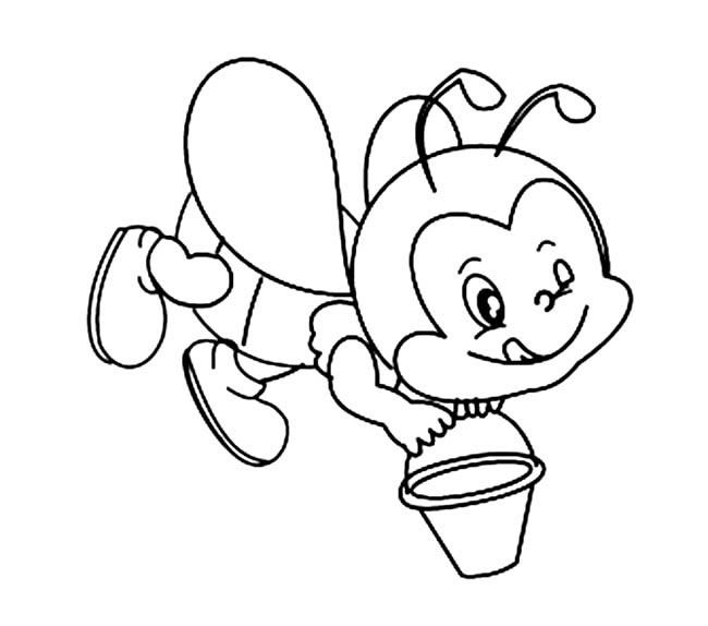 蜜蜂简笔画_可爱卡通蜜蜂简笔画图片