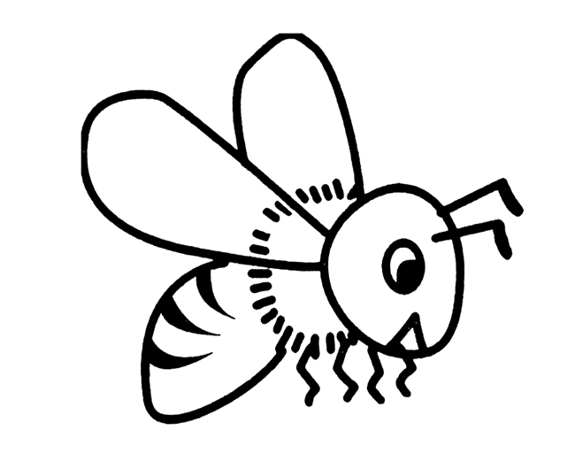 可爱小蜜蜂简笔画图片