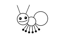 蚂蚁昆虫简笔画图片 蚂蚁怎么画