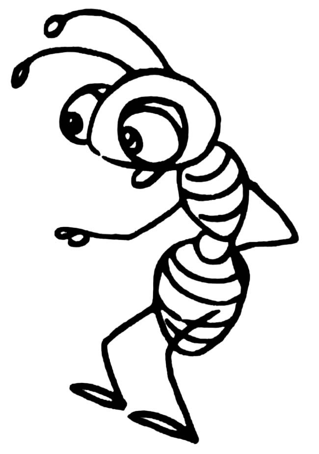 卡通小蚂蚁简笔画图片 小蚂蚁怎么画