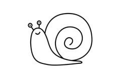 蜗牛昆虫简笔画图片 蜗牛怎么画