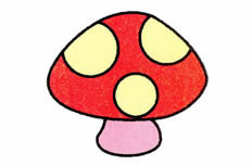 蘑菇简笔画图片大全 蘑菇怎么画