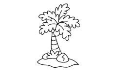 椰子树怎么画_椰子树简笔画