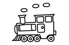 小火车头简笔画图片 小火车头怎么画