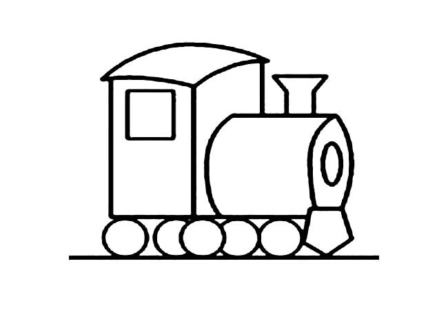 火车头简笔画图片 火车头怎么画