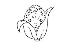 卡通玉米简笔画图片 玉米怎么画