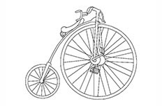 欧式自行车简笔画图片 欧式自行车怎么画