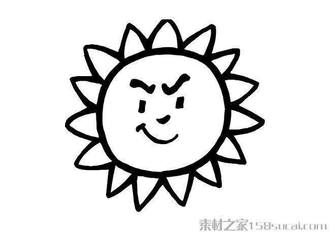 创意太阳怎么画 太阳创意简笔画图片