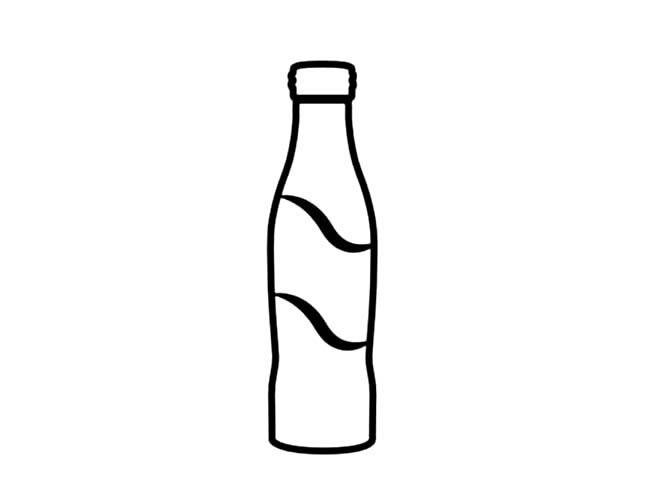 可乐瓶子简笔画图片 瓶子简笔画