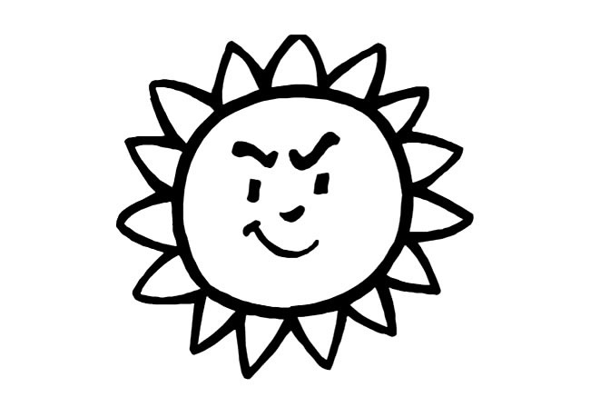 创意太阳怎么画 太阳创意简笔画图片