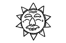 太阳老公公怎么画 卡通太阳简笔画图片