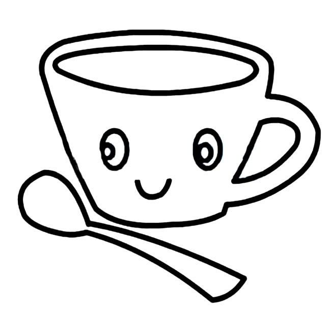 咖啡杯子简笔画图片 咖啡杯子怎么画