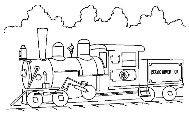 小火车简笔画图片 火车头怎么画