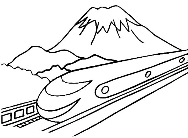 动车火车简笔画图片 动车头怎么画